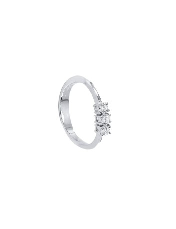 ANELLO TRILOGY 3 diamanti  CT 0,24