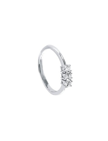 ANELLO TRILOGY 3 diamanti  CT 0,36