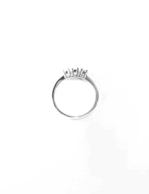ANELLO TRILOGY 3 diamanti  CT 0,51