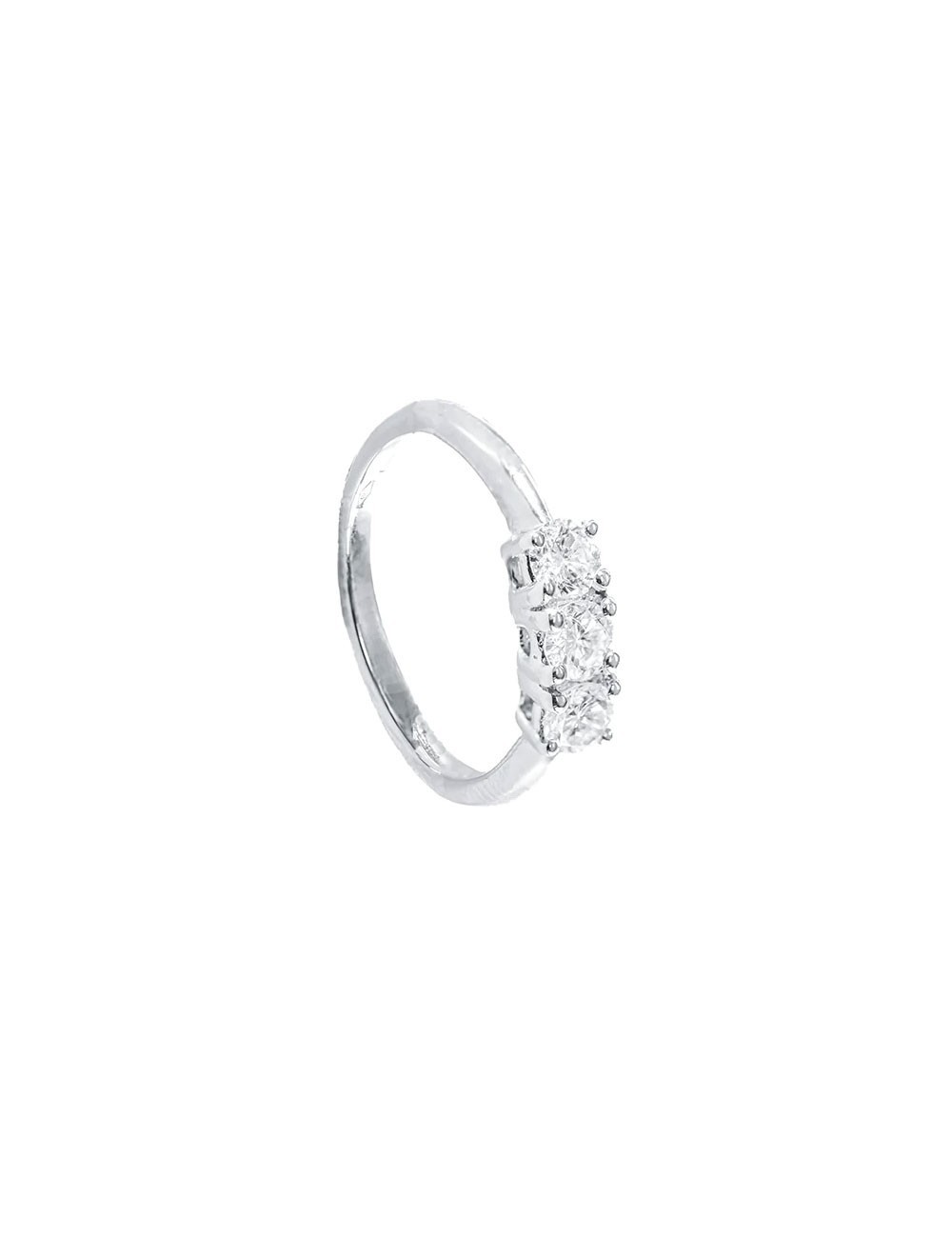 ANELLO TRILOGY 3 diamanti  CT 0,51