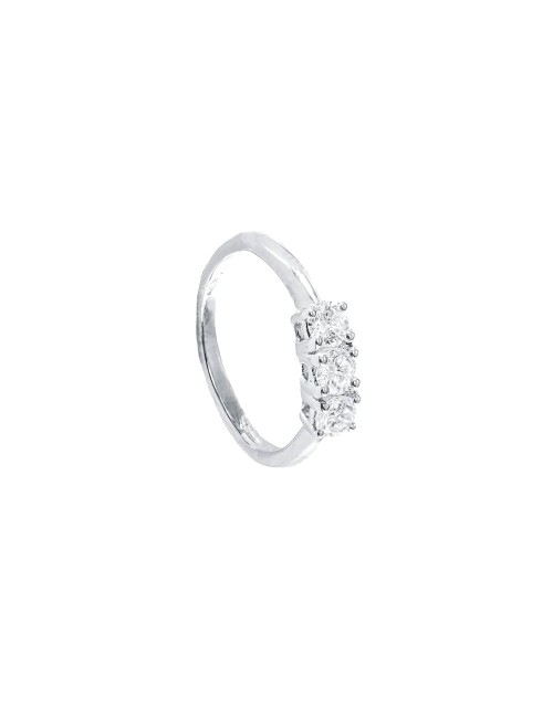 ANELLO TRILOGY 3 diamanti  CT 0,51