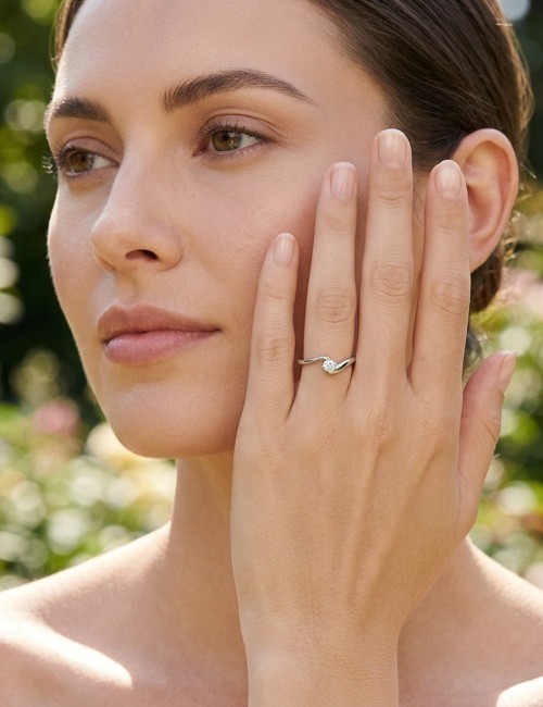 ANELLO SOLITARIO VALENTINA CT 0,11