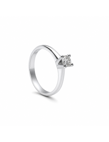 ANELLO SOLITARIO v svasata CT 0,22