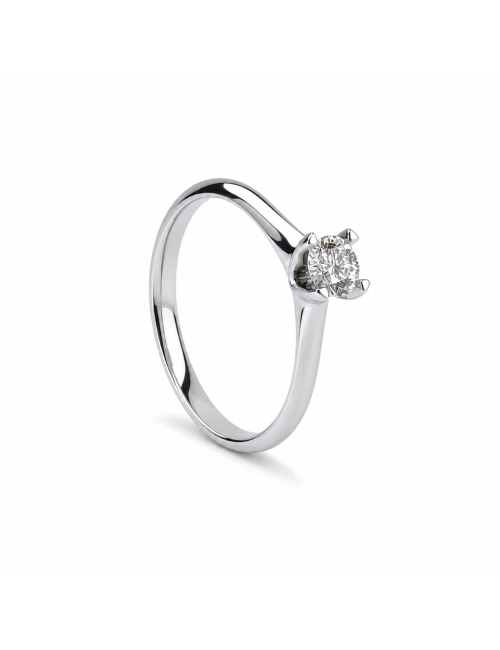 ANELLO SOLITARIO v svasata CT 0,45