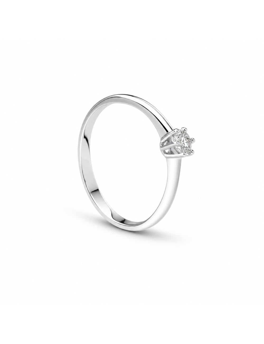 ANELLO SOLITARIO 6 punte CT 0,20