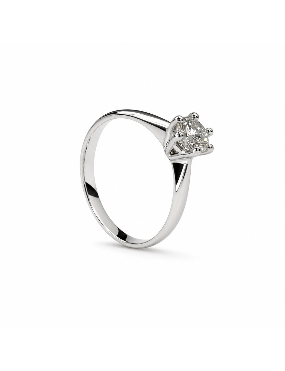 ANELLO SOLITARIO 6 punte CT 0,25