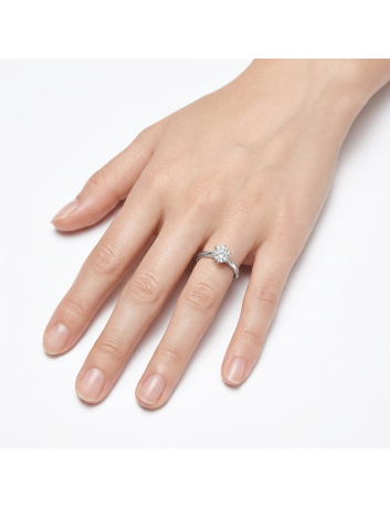 ANELLO SOLITARIO 6 punte CT 0,25