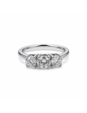 ANELLO TRILOGY 3 diamanti  CT 0,36