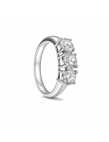 ANELLO TRILOGY 3 diamanti  CT 0,90