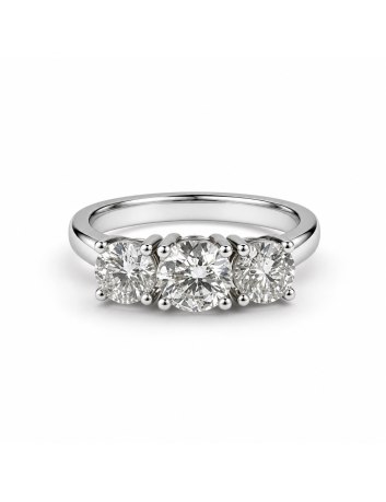 ANELLO TRILOGY 3 diamanti  CT 1,05