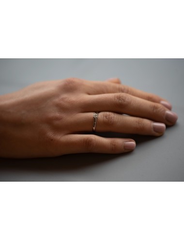 ANELLO SOLITARIO 4 punte CT 0,30