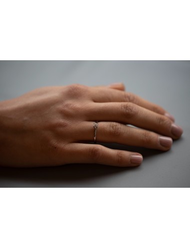 ANELLO SOLITARIO 4 punte CT 0,50