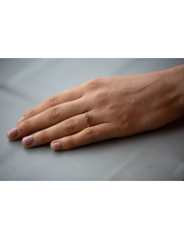 ANELLO SOLITARIO 6 punte CT 0,90