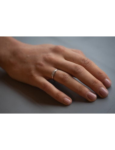 ANELLO TRILOGY 3 diamanti CT 0,15