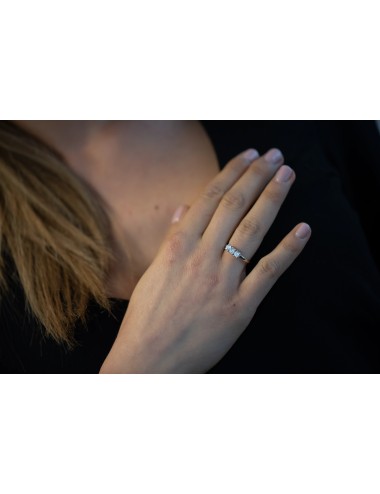 ANELLO TRILOGY 3 diamanti  CT 0,21