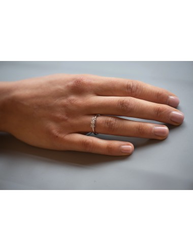 ANELLO TRILOGY 3 diamanti  CT 0,51